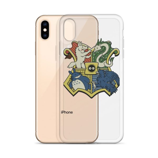 My Friend Totoro - Studio Ghibli Characters As Hogwarts House iPhone Case-Accessories, My Friend Totoro, My Neighbor Totoro, Phone Case, princess mononoke, Spirited Away