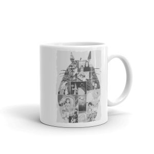 Sushi Totoro - Ghibli Studio Collage Art Mug-House Decor, Howl's Moving Castle, Kiki's Delivery Service, Laputa: Castle in the Sky, Mug, My Neighbor Totoro, ponyo, porco rosso, Spirited Away, Sushi Totoro