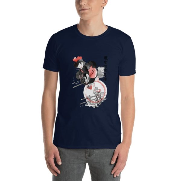 Figures Set Ghibli Ga Ippai Yubin Ningyou Kiki's Delivery Service - Kiki’s Delivery Service – Kiki & Tombo T-Shirt-Apparel, Figures Set Ghibli Ga Ippai Yubin Ningyou Kiki's Delivery Service, Kiki's Delivery Service, Tshirt