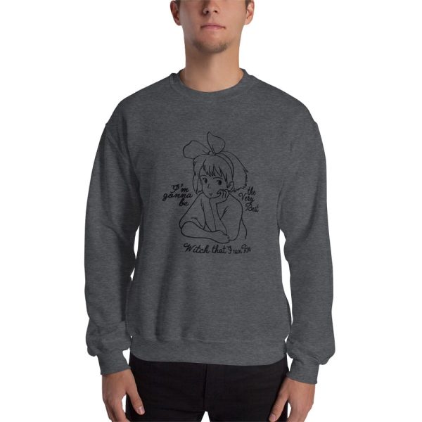 Kiki's Delivery Service Finger Figures Temu - Kiki’s Delivery Service – Kiki the Best Witch Sweatshirt Unisex-Apparel, Kiki's Delivery Service, Kiki's Delivery Service Finger Figures Temu, Sweatshirt