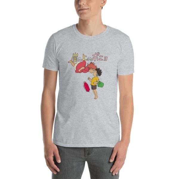 Studio Ghibli Ponyo - Ponyo on the Cliff by the Sea T Shirt Unisex-Apparel, ponyo, Studio Ghibli Ponyo