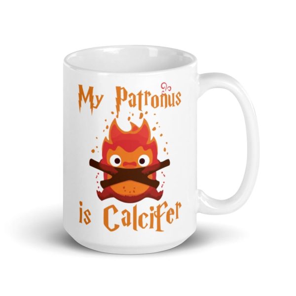 Howl's Moving Castle Movie Explained - Howl’s Moving Castle – My Patronus is Calcifer Mug-Accessories, Howl's Moving Castle, Howl's Moving Castle Movie Explained, Mug