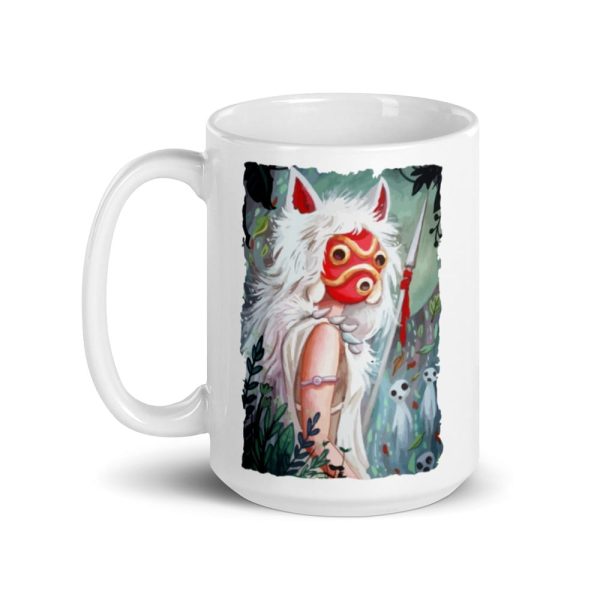 Princess Mononoke Mononoke Hime - Princess Mononoke – Forest Guardian Mug-Accessories, House Decor, Mug, princess mononoke, Princess Mononoke Mononoke Hime