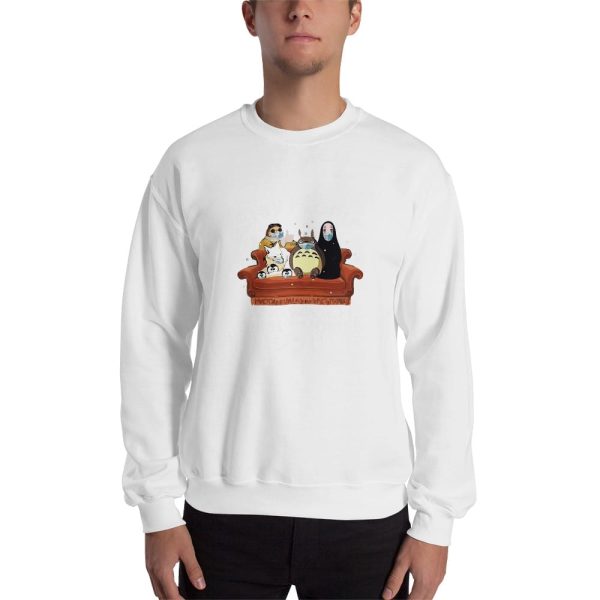 Totoro Shortbread Cookies - Stay Home and Watch Ghibli Movie Sweatshirt Unisex-Apparel, kaonashi, no face, Sweatshirt, Totoro Shortbread Cookies