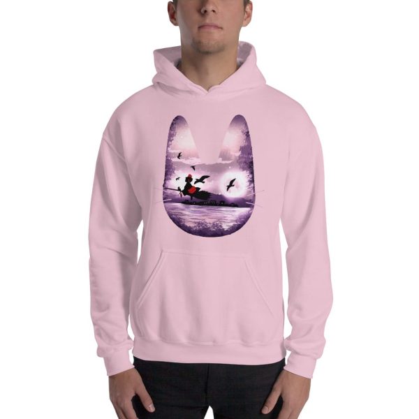 Studio Ghibli - Kiki's Delivery Service - 6.5 - Kiki’s Delivery Service – Purple Jiji Hoodie Unisex-Apparel, Hoodie, Kiki's Delivery Service, Studio Ghibli - Kiki's Delivery Service - 6.5