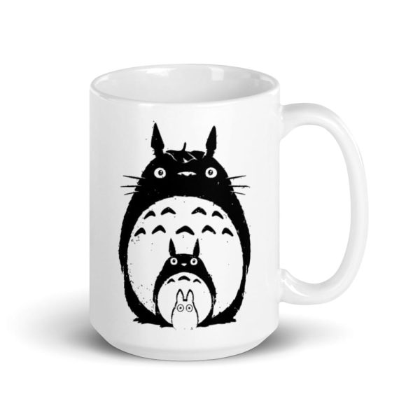 Totoro Hoodie - My Neighbor Totoro Black & White Mug-Accessories, Mug, Totoro Hoodie