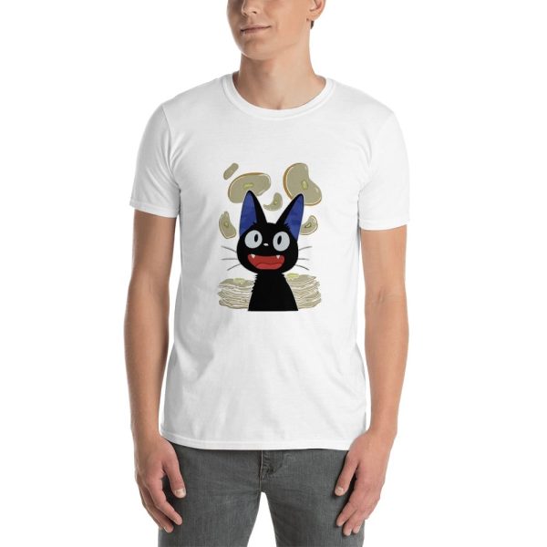 Kiki's Delivery Service Cat - Kiki’s Delivery Service – Jiji & Pancake T Shirt-Apparel, Kiki's Delivery Service, Kiki's Delivery Service Cat, Tshirt