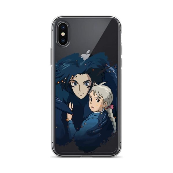 Howl's Moving Castle Poster - Howl and Sophie iPhone Case-Accessories, Howl's Moving Castle, Howl's Moving Castle Poster, Phone Case