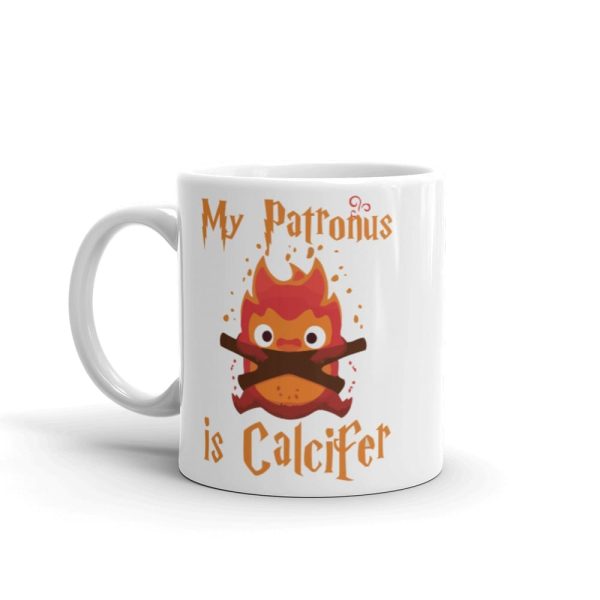 Howl's Moving Castle Movie Explained - Howl’s Moving Castle – My Patronus is Calcifer Mug-Accessories, Howl's Moving Castle, Howl's Moving Castle Movie Explained, Mug