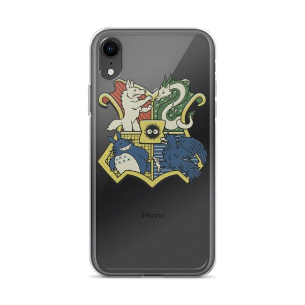 My Friend Totoro - Studio Ghibli Characters As Hogwarts House iPhone Case-Accessories, My Friend Totoro, My Neighbor Totoro, Phone Case, princess mononoke, Spirited Away