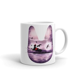 Kiki's Delivery Service Characters - Kiki’s Delivery Service – Purple Jiji Mug-Accessories, Kiki's Delivery Service, Kiki's Delivery Service Characters, Mug