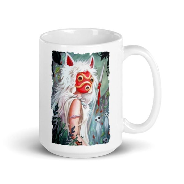 Princess Mononoke Mononoke Hime - Princess Mononoke – Forest Guardian Mug-Accessories, House Decor, Mug, princess mononoke, Princess Mononoke Mononoke Hime