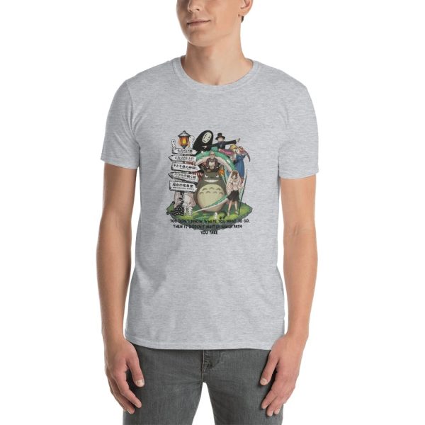 Studio Ghibli Hayao Miyazaki With His Arts T Shirt Unisex-Apparel, Howl's Moving Castle, Spirited Away