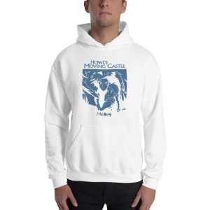 Loewe Howl's Moving Castle - Howl’s Moving Castle Black & White Hoodie Unisex-Apparel, Hoodie, Howl's Moving Castle, Loewe Howl's Moving Castle