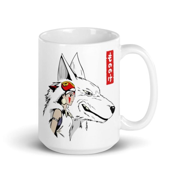 Princess Mononoke Actors - Princess Mononoke – San and The Wolf Mug-Accessories, House Decor, Mug, princess mononoke, Princess Mononoke Actors