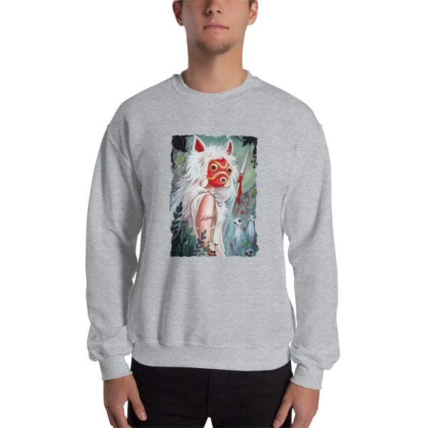 Princess Mononoke Poster - Princess Mononoke – Forest Guardian Sweatshirt Unisex-Apparel, princess mononoke, Princess Mononoke Poster, Sweatshirt