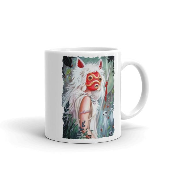 Princess Mononoke Mononoke Hime - Princess Mononoke – Forest Guardian Mug-Accessories, House Decor, Mug, princess mononoke, Princess Mononoke Mononoke Hime