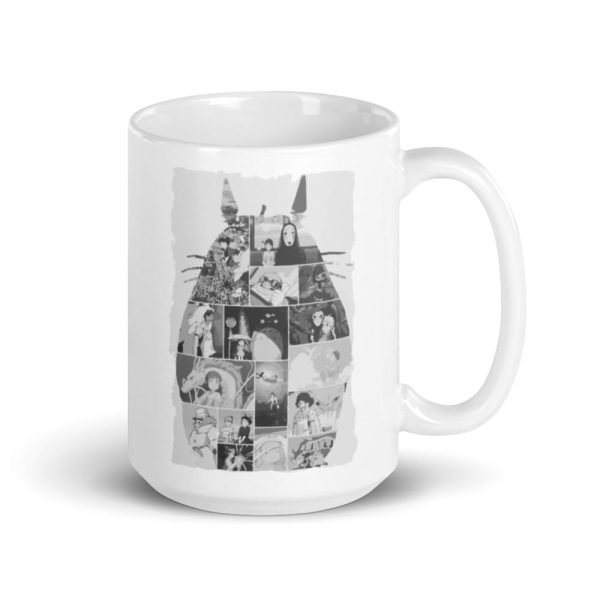 Sushi Totoro - Ghibli Studio Collage Art Mug-House Decor, Howl's Moving Castle, Kiki's Delivery Service, Laputa: Castle in the Sky, Mug, My Neighbor Totoro, ponyo, porco rosso, Spirited Away, Sushi Totoro