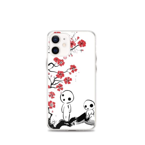 Princess Mononoke-ashitaka - Princess Mononoke – Tree Spirits on the Cherry Blossom iPhone Case-Accessories, Phone Case, princess mononoke, Princess Mononoke Ashitaka