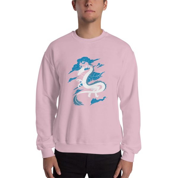 Dragon Haku Spirited Away - Spirited Away – Sen Riding Haku Dragon Sweatshirt-Apparel, Dragon Haku Spirited Away, Spirited Away, Sweatshirt