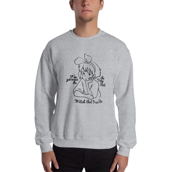 Kiki's Delivery Service Finger Figures Temu - Kiki’s Delivery Service – Kiki the Best Witch Sweatshirt Unisex-Apparel, Kiki's Delivery Service, Kiki's Delivery Service Finger Figures Temu, Sweatshirt