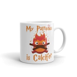 Howl's Moving Castle Movie Explained - Howl’s Moving Castle – My Patronus is Calcifer Mug-Accessories, Howl's Moving Castle, Howl's Moving Castle Movie Explained, Mug