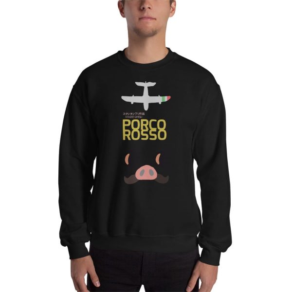 Porco Rosso Sweatshirt Unisex-Apparel, porco rosso, Sweatshirt