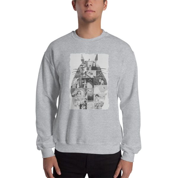 My Neighbour Totoro - Ghibli Studio Collage Art Sweatshirt Unisex-Apparel, Howl's Moving Castle, Kiki's Delivery Service, Laputa: Castle in the Sky, My Neighbor Totoro, My Neighbour Totoro, ponyo, porco rosso, princess mononoke, Spirited Away, Sweatshirt