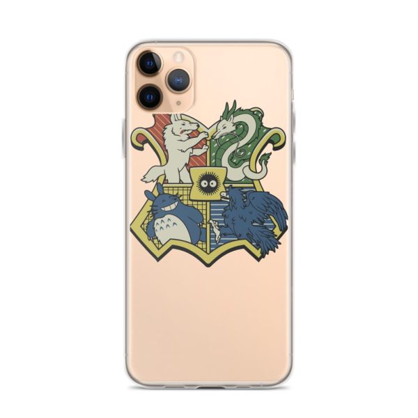 My Friend Totoro - Studio Ghibli Characters As Hogwarts House iPhone Case-Accessories, My Friend Totoro, My Neighbor Totoro, Phone Case, princess mononoke, Spirited Away