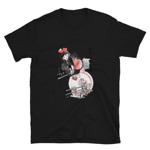 Figures Set Ghibli Ga Ippai Yubin Ningyou Kiki's Delivery Service - Kiki’s Delivery Service – Kiki & Tombo T-Shirt-Apparel, Figures Set Ghibli Ga Ippai Yubin Ningyou Kiki's Delivery Service, Kiki's Delivery Service, Tshirt