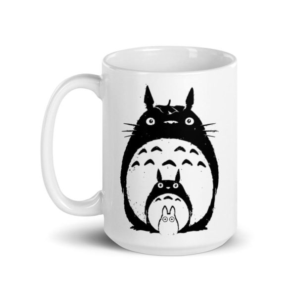 Totoro Hoodie - My Neighbor Totoro Black & White Mug-Accessories, Mug, Totoro Hoodie