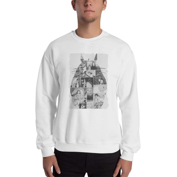 My Neighbour Totoro - Ghibli Studio Collage Art Sweatshirt Unisex-Apparel, Howl's Moving Castle, Kiki's Delivery Service, Laputa: Castle in the Sky, My Neighbor Totoro, My Neighbour Totoro, ponyo, porco rosso, princess mononoke, Spirited Away, Sweatshirt