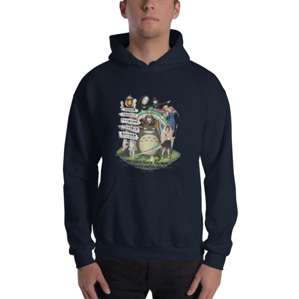 Studio Ghibli Hayao Miyazaki With His Arts Hoodie Unisex-Apparel, Hoodie, Howl's Moving Castle, princess mononoke