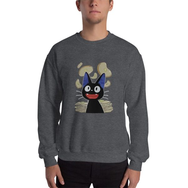 Movie Kiki's Delivery Service - Kiki’s Delivery Service – Jiji & Pancake Sweatshirt-Apparel, Kiki's Delivery Service, Movie Kiki's Delivery Service, Sweatshirt