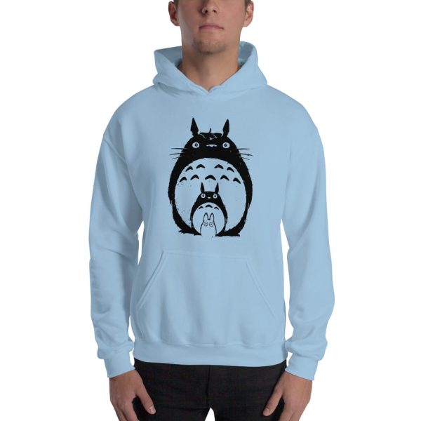 Totoro Meaning - My Neighbor Totoro Black & White Hoodie Unisex-Apparel, Hoodie, Totoro Meaning