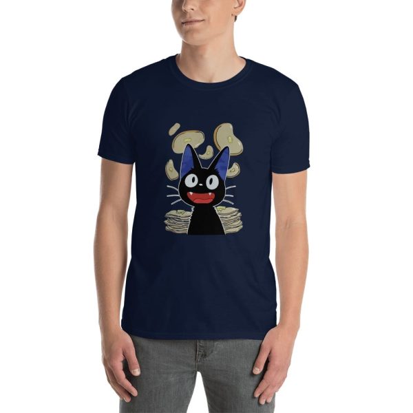 Kiki's Delivery Service Cat - Kiki’s Delivery Service – Jiji & Pancake T Shirt-Apparel, Kiki's Delivery Service, Kiki's Delivery Service Cat, Tshirt