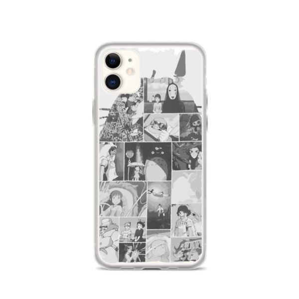 Cat Bus Totoro - Ghibli Studio Collage Art iPhone Case-Accessories, Cat Bus Totoro, Howl's Moving Castle, Kiki's Delivery Service, Laputa: Castle in the Sky, My Neighbor Totoro, Phone Case, ponyo, porco rosso, Spirited Away