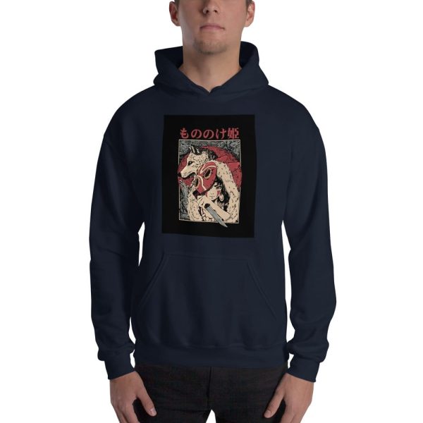 Blue Totoro - Princess Mononoke Vintage Hoodie Unisex-Apparel, Blue Totoro, Hoodie, princess mononoke