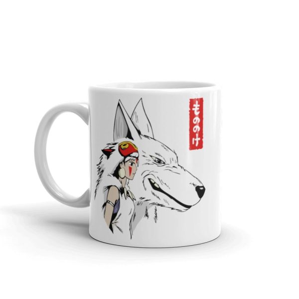 Princess Mononoke Actors - Princess Mononoke – San and The Wolf Mug-Accessories, House Decor, Mug, princess mononoke, Princess Mononoke Actors