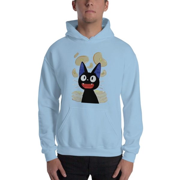 Kiki's Delivery Service Anime - Kiki’s Delivery Service – Jiji & Pancake Hoodie-Apparel, Hoodie, Kiki's Delivery Service, Kiki's Delivery Service Anime