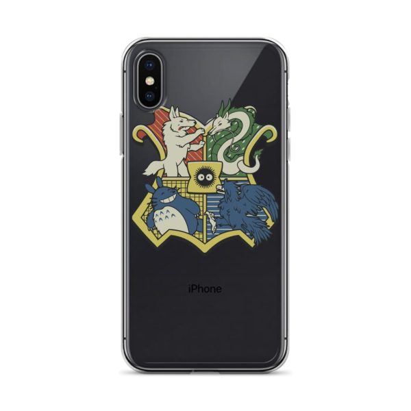 My Friend Totoro - Studio Ghibli Characters As Hogwarts House iPhone Case-Accessories, My Friend Totoro, My Neighbor Totoro, Phone Case, princess mononoke, Spirited Away