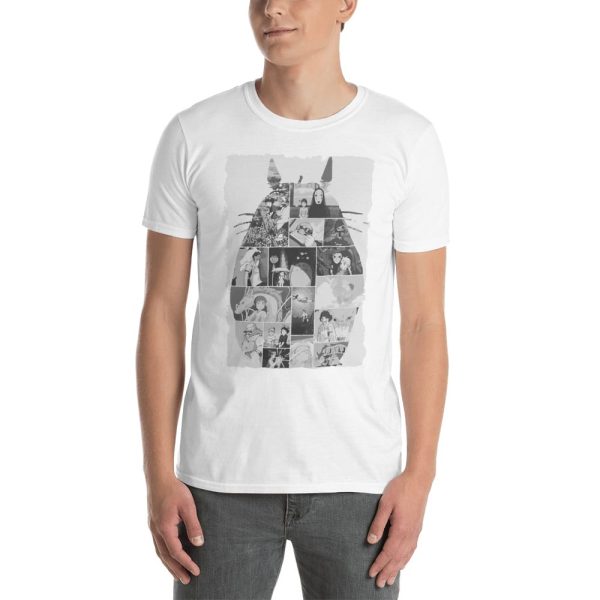 My Neighbor Totoro Cast - Ghibli Studio Collage Art T Shirt Unisex-Apparel, Howl's Moving Castle, Laputa: Castle in the Sky, My Neighbor Totoro, My Neighbor Totoro Cast, ponyo, porco rosso, princess mononoke, Spirited Away, Tshirt