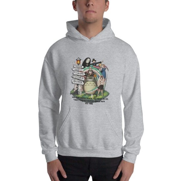 Studio Ghibli Hayao Miyazaki With His Arts Hoodie Unisex-Apparel, Hoodie, Howl's Moving Castle, princess mononoke