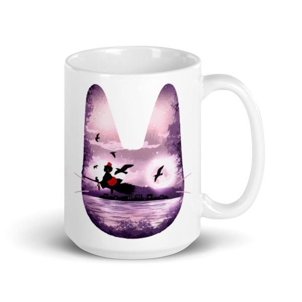 Kiki's Delivery Service Characters - Kiki’s Delivery Service – Purple Jiji Mug-Accessories, Kiki's Delivery Service, Kiki's Delivery Service Characters, Mug