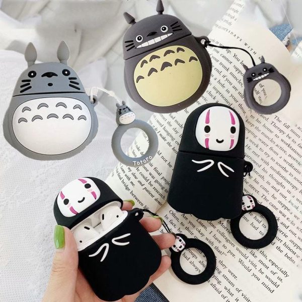 My Neighbor Totoro Japanese - Ghibli Characters Silicone Case for Airpods 1 2-My Neighbor Totoro, My Neighbor Totoro Japanese, no face, Other, Spirited Away