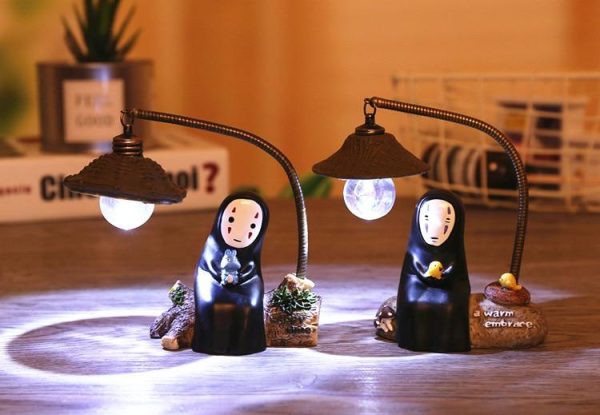 Watch Spirited Away - Spirited Away No Face Kaonashi Figures Toy LED Light-House Decor, Spirited Away, Watch Spirited Away