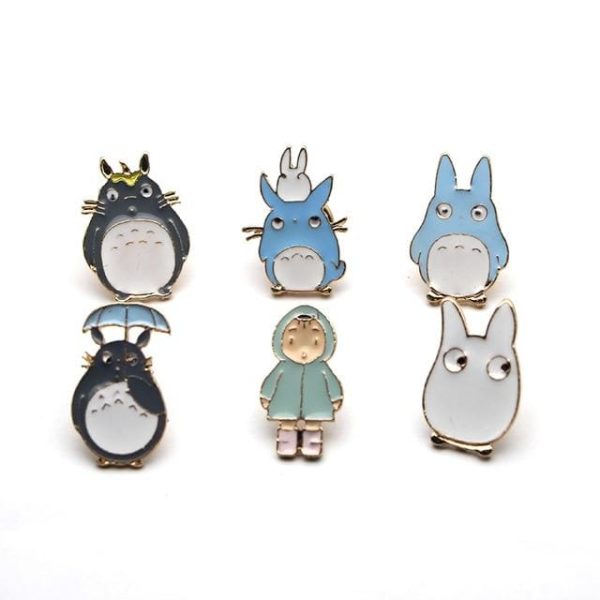 Totoro Costume - My Neighbor Totoro Badge Pins Set 6 pcs-Tag: Other, Totoro Costume