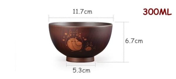 Mei My Neighbour Totoro - Totoro Mini Wooden Bowl Japanese Style-House Decor, Kitchen, Mei My Neighbour Totoro, My Neighbor Totoro, Other