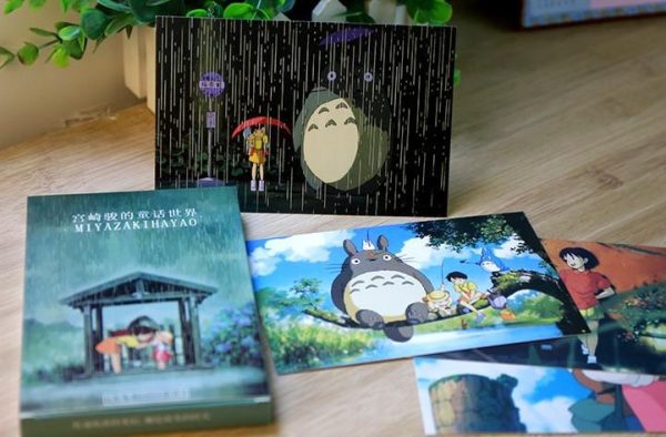 Totoro Wallpaper - Studio Ghibli Oil Painting Postcard 30pcs/lot-Postcard, Spirited Away, Totoro Wallpaper