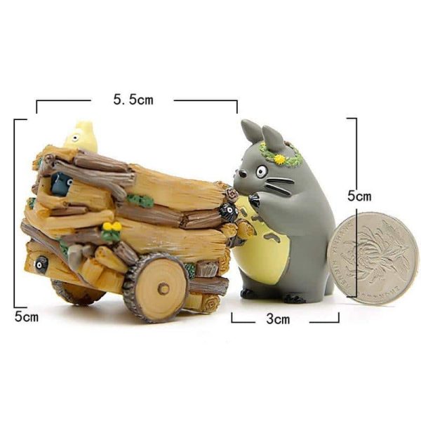 Studio Ghibli My Neighbor Totoro: Totoro Push Car 5cm-My Neighbor Totoro, Toy Figure